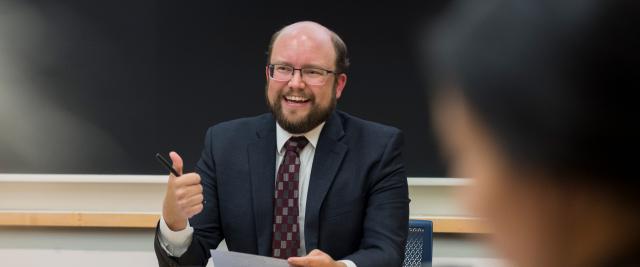 Professor Kellen Funk teaching